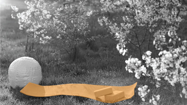 Yoga Area and Flower Garden